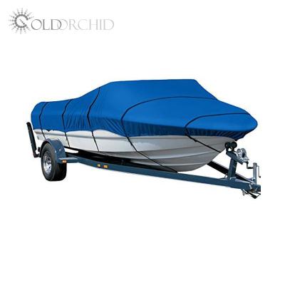 China New Arrival Waterproof Durable 300D Oxford Hot Selling Rainproof PU Coated Boat Boat Cover Size Customized for sale