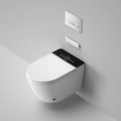 China Self Operation Automatic Intelligent Wall Hung Smart Toilet With Water Mark for sale