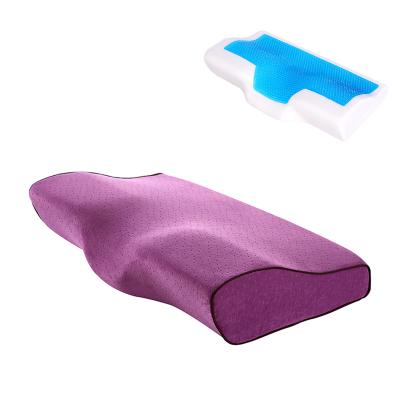 China Anti-Static Manufacture Gel Butterfly Memory Foam Cooling Pillow Sleeping For Neck Health for sale