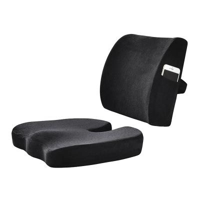 China Anti-Static Back Cushion Chair Memory Foam Support Lumbar Cushion For Lower Back Car Cushion for sale