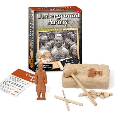 China Funny Educational Army Dig Toy Kit Educational Toys Distributors Underground/Terra Cotta Warriors Excavation Excavation Kit Dig It for sale