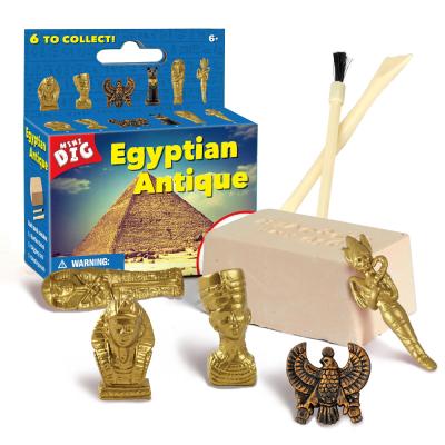 China 6 Assorted Dinosaur Stem Archeology Educational Hobby Dig Kit Kid Toy Mom Dig Kit Egyptian Pharaoh Excavation Kit for sale