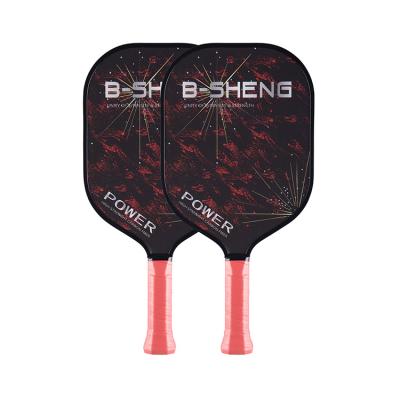 China Portable High Quality Custom Logo Lightweight Pickleball Paddle Carbon Pickleball Paddle Racket for sale