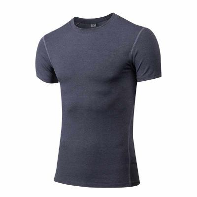 China Compression Anti-UV Quick Dry Training Wear Men Fitness Jogging Sports Shirt for sale