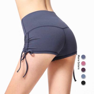 China Antibacterial High Waist Yoga Shorts For Women for sale