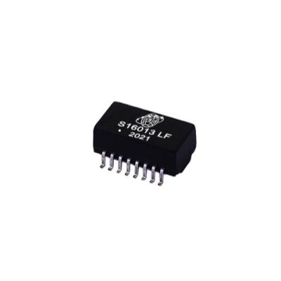 China Electronics/Communication/Swith S16013LF H1102NL 100 Base-T 16pin SMD Network Lan Transformer Single Port LAN Transformer Camer/Passthrough PP Link for sale