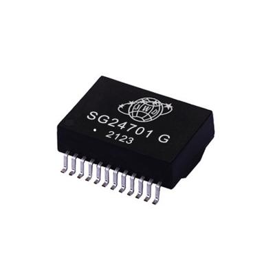 China Electronics/Communication/Swith SG24701G Base-T Network SMD Single Port Camer/Passage/Transformer 24 Pin 1000 Pin for sale