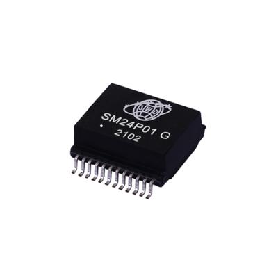 China Electronics/Communication/High Frequency Single Port Lan Module Transformer 10G Camer/Pass/Swith SM24P01G for sale