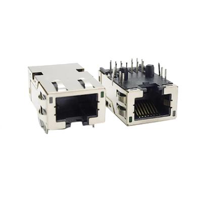 China PCB 10G Ethernet Connectors Jack Female Network rj45 Connector for sale