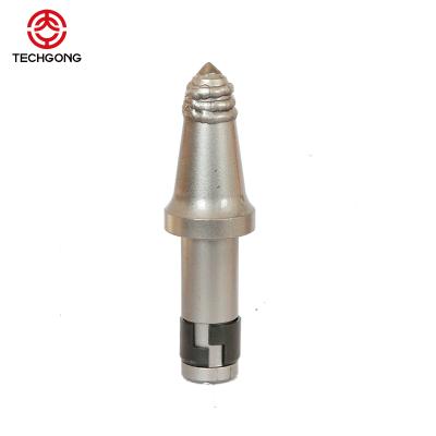 China Well Pick Tools Tungsten Carbide Tip Ditch Drilling Conical Base Stacking Rig Auger Drilling Bullet Bits for sale