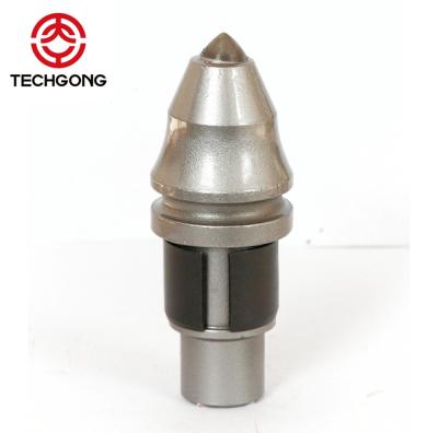 China Construction Tools Construction Tools Round Shank Picks Auger Drill Tungsten Carbide Tipped Rock Drilling Teeth for sale