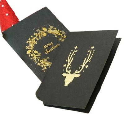 China All Around The World Christmas Greeting Cards With Customized Printing With Gold / Silver Foil for sale