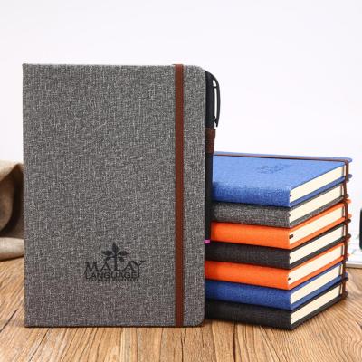 China China factory OEM eco-friendly paper hardcover printed custom PU notebook with branding logo for sale