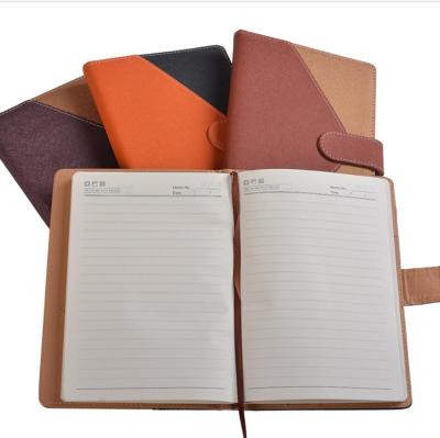 China China Eco-friendly Paper Factory Hot Stamping Leather Cover Notepad With Custom Logo for sale