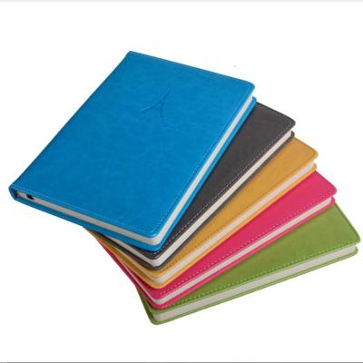 China Wholesale high quality eco-friendly paper a5 embossed logo diary pu notebook with elastic band for sale