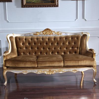 China 2018new classic solid wood design sofa style furniture living room sofa set for sale