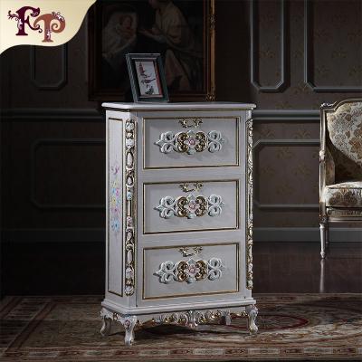 China French Baroque Classical Palace Furniture Cabinet Solid Wood Royal Living Room Furniture for sale