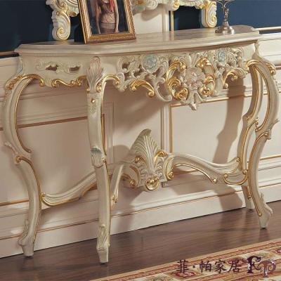 China Italian luxury antique wood CONSOLE TABLE console table living room furniture for sale