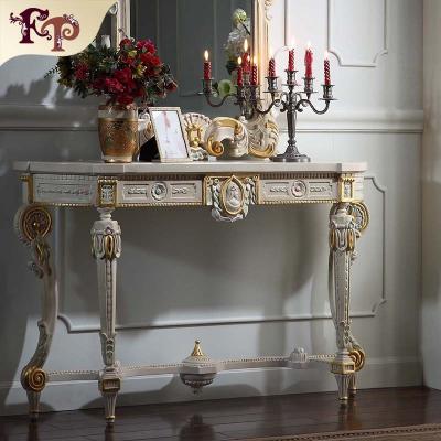 China European Classic French Classic Royalty Antique Furniture Solid Wood Console Table for sale