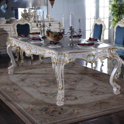 China Dining room set french antique baroque style dining table furniture for sale