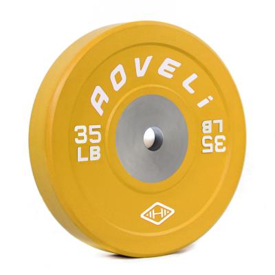 China Universal Hot Sale Competition Colorful Rubber Plate Fitness Rubber Bumper Equipment For Weightlifting for sale