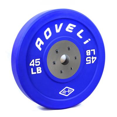 China Factory Outlets Universal Commercial Fitness Equipment Barbells Competition Lifting Bumper Plates for sale