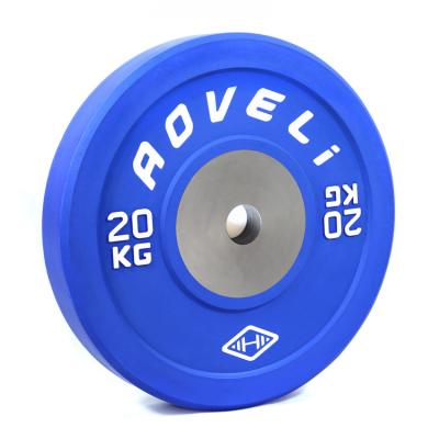 China Colorful Competition Plate Fitness Universal Hot Selling Rubber Bumper Equipment For Weight Lifting for sale