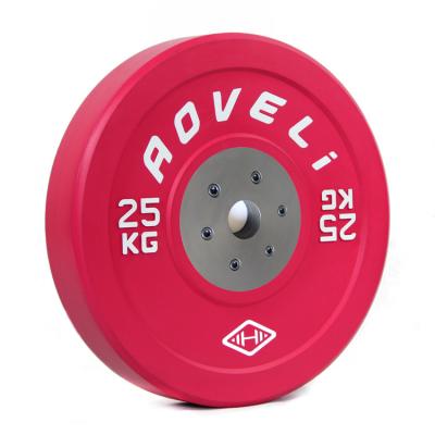 China Universal Color Competition Barbell For Barbells Customizable Trademark Weight Plate for sale