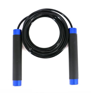 China Aluminum handle + steel exercise jumping cheap price wire+PVC skipping rope with hard handle for sale