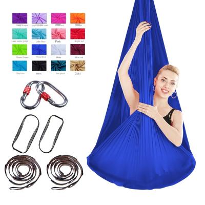 China Wholesale Premium Eco-Friendly Silk Fabric Eco-friendly Silk Fabric Aerial Ultra Strong Anti-Gravity Swing Yoga Hammock Set On Sale for sale