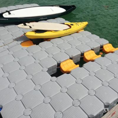 China Floating Dock Floating Pontoon Bridge Plastic Walking Floating Deck For Cars for sale