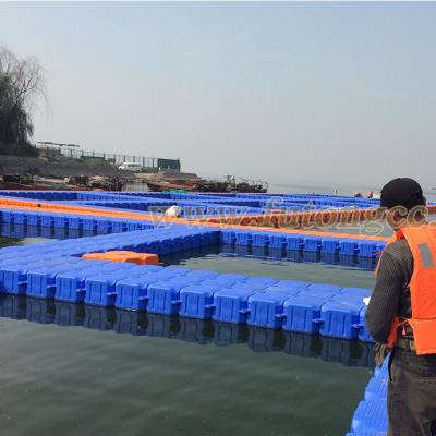 China Marina Aquaculture Fish Cage Magic Floats Plastic Floating Cube for sale