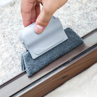 China Sustainable High Quality Household Tool PP+ Scrubbing Pad Window Groove Crevice Cleaning Brush for sale