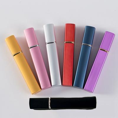 China Durable Hot Square High Quality Refillable Spray Bottle High Quality Glass Perfume Travel Product Portable Spray Bottle for sale