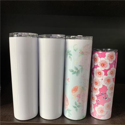 China 15oz 20oz 30oz Sublimation Tall Slim Straight Lean Skinny Tumbler For Dye Sublimation Heat Press for sale