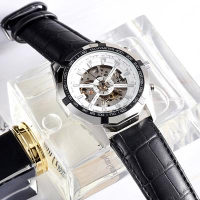 China DIVER Fashion Logo Luxury Mechanical Automatic Custom Men Watches Automatic Mechanical Hollow Business Watch Movement for sale