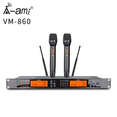 China Perfect Sound Professional Sound System Vocal Dynamic UHF Handheld Wireless Microphone MIC for sale