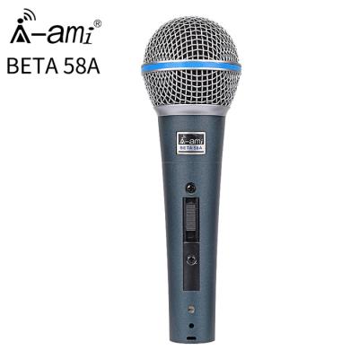 China Handheld Microphone 58 Mic Good Voice Coil Wired Microphone for sale