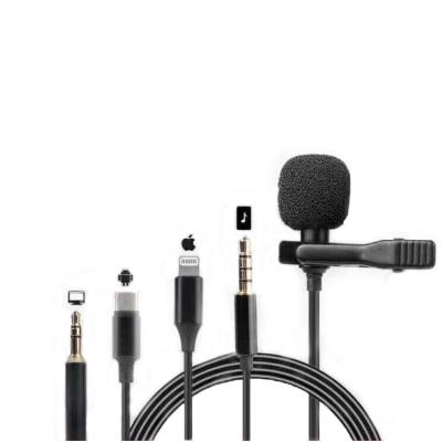 China Use smart android video recording lavalier microphone phone lavalier microphone for live broadcast for sale