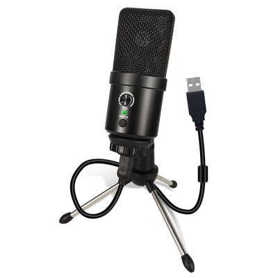 China Desktop RGB Wired Studio Gaming Microphone USB Power Podcasting Recording Desktop Condenser Mic USB Microphone for sale