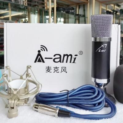 China Professional Microphone Condenser Microphone Handheld Metal Cable Studio Recording Audio Microphone for sale