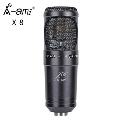 China Handheld Microphone Professional Cardioid Condenser Microphone Streaming Karaoke Singing Microphone for sale