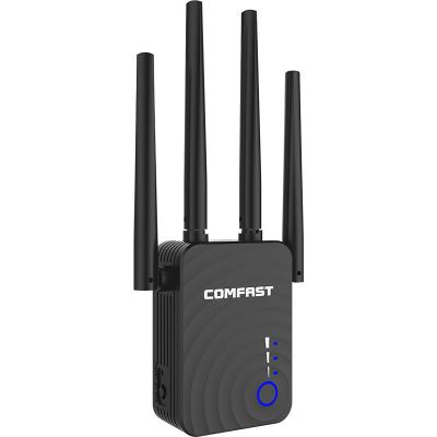 China Dual Band Desktop 1200M COMFAST CF-WR754AC wifi repeater radio with 4 antennas for sale