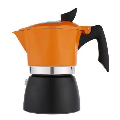 China 2021 Sustainable Customized Corner Induction Espresso Pot Professional Ten Moca Pot for sale