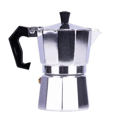 China Viable Customizable Logo Coffee Moka Pot Aluminum Espresso Coffee Maker For Sale for sale