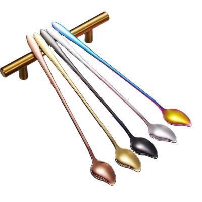 China New Long Handle Sustainable Factory Supply Stirring Spoon For Family for sale