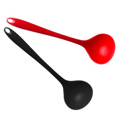 China Sustainable Sales Silicone Hot Soup Spoon Easy To Clean And No Deformation For Kitchen for sale