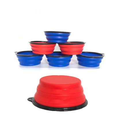 China Hot Sales Amazon Cat Bowl Pet Folding Bowl Food Bowl Silicone Viable Pet Bowl For Pet Feeding for sale