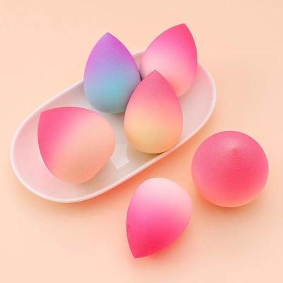 China Non Toxic Multicolor Peach Logo Peach Beauty Makeup Sponge Blender Customized Latex Non-Toxic 1-4-76 for sale