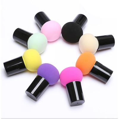 China Non Toxic 1-4-7 Round Latex Facial Mushroom Make Up Makeup Sponge With Handle for sale